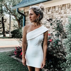 ASOS backless white dress